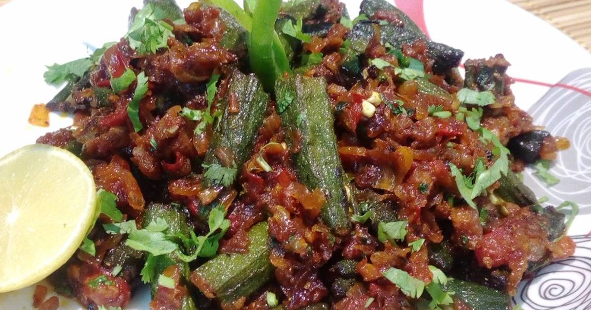 Bhindi masala desi style | How to make Bhindi masala desi style Recipe ...