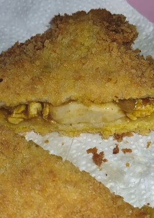 Foto resep Roti isi Kare Tomat Telur Keju Mozarela
