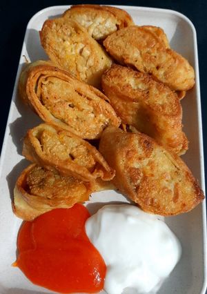 Foto resep Tahu egg roll ala hokben
