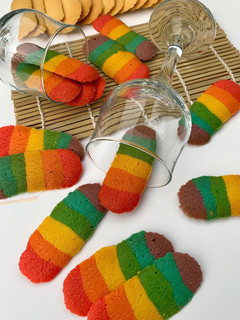 Foto resep Lidah Kucing Rainbow 😍