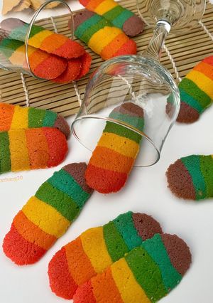 Foto resep Lidah Kucing Rainbow 😍