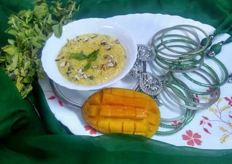 Mint mango firni