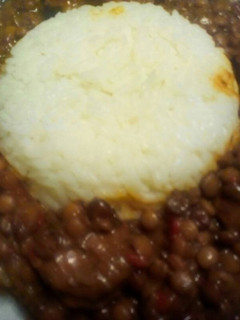 Una foto de Lentejas con panceta y chorizos