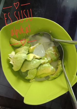 Foto resep Es alpukat susu