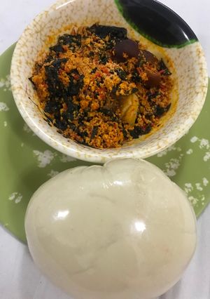 A picture of Egusi soup.
