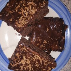 Bannana and chocolate moose cake A picture of Bannana and chocolate moose cake.
