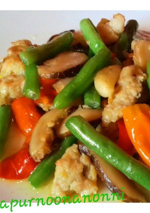Foto resep Tumis buncis, jamur dan bakso