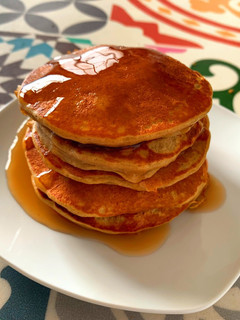 Una foto de Pancakes de avena saludables