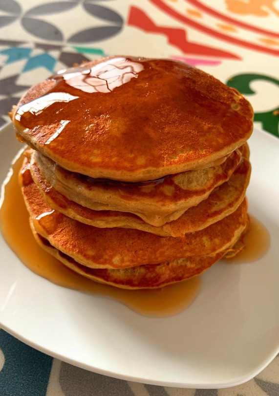 Una foto de Pancakes de avena saludables