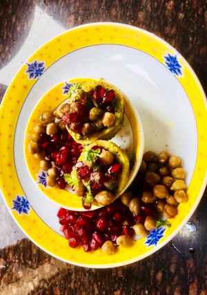 A picture of Tandoori Sweet Potato Katori Chaat.