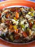 Insalata di riso e lenticchie