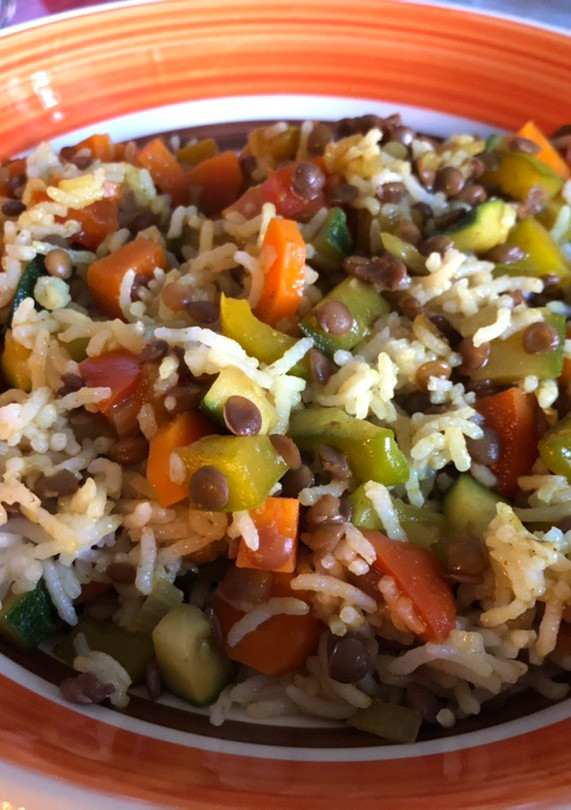 Foto di Insalata di riso e lenticchie