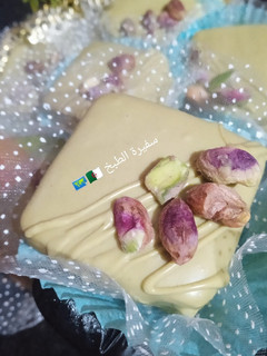 صورة لوصفة صابلي بيستاشيو💚 بحشو ڨاناج و كريمة الفستق