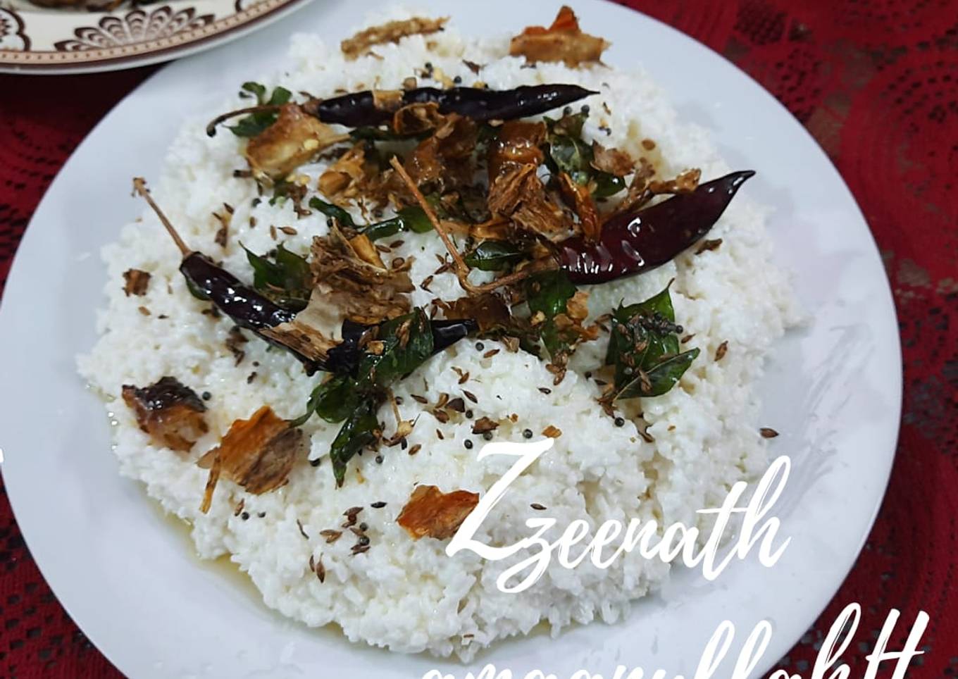 Grandma's Curd Rice with Curd Chillies