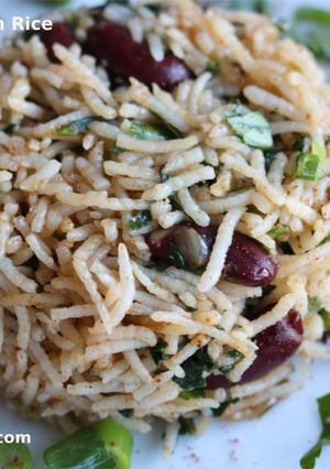 A picture of Beans and spinach rice.