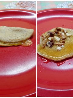 Φωτογραφία της συνταγής Vegan πιτούλες βρώμης με μόνο 2 υλικά!!!