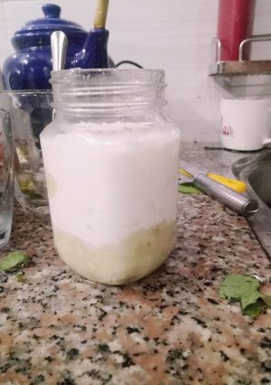 Hình của món Sữa chuối đơn giản.
