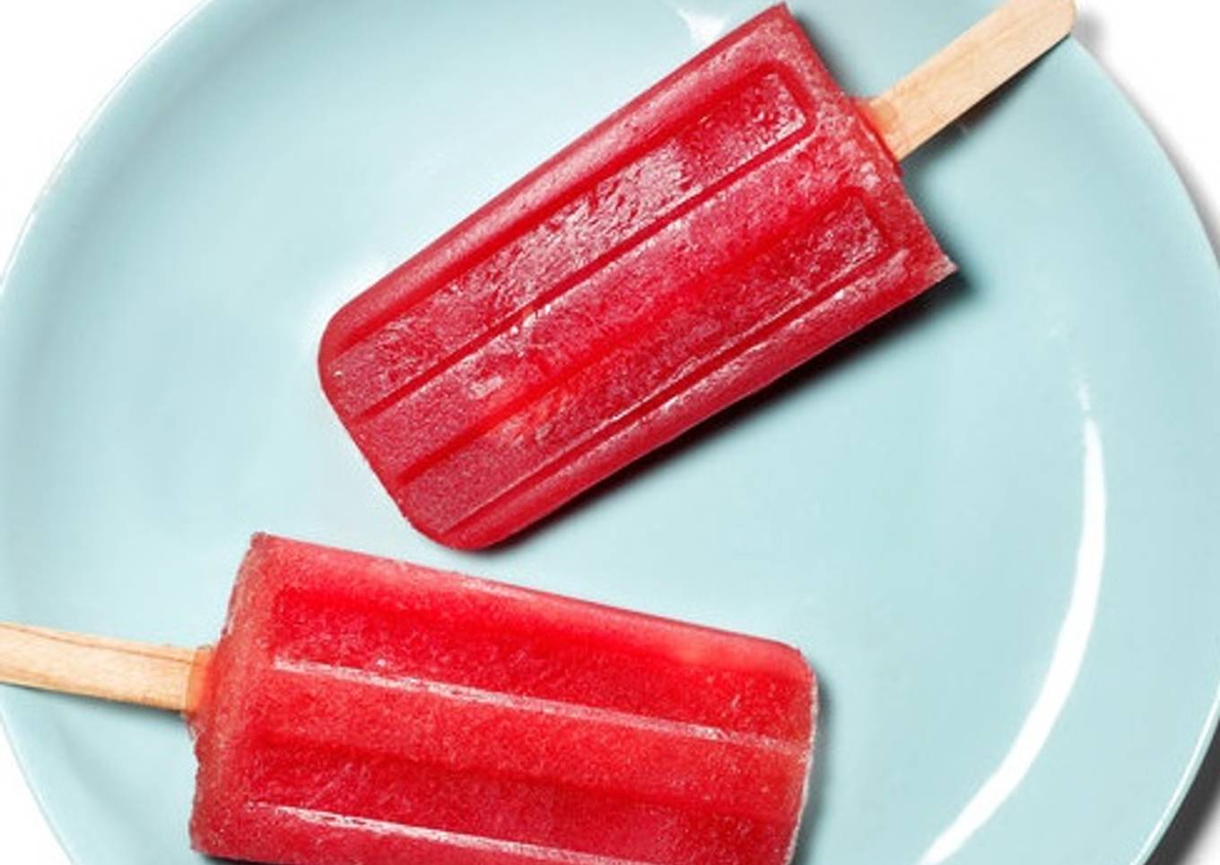 Homemade watermelon popsicles