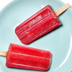 Homemade watermelon popsicles A picture of Homemade watermelon popsicles.