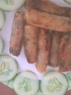 Hình của món Ram cuốn ngũ vị.