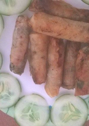 Hình của món Ram cuốn ngũ vị.
