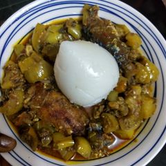 Garden egg soup with Agidi A picture of Garden egg soup with Agidi.