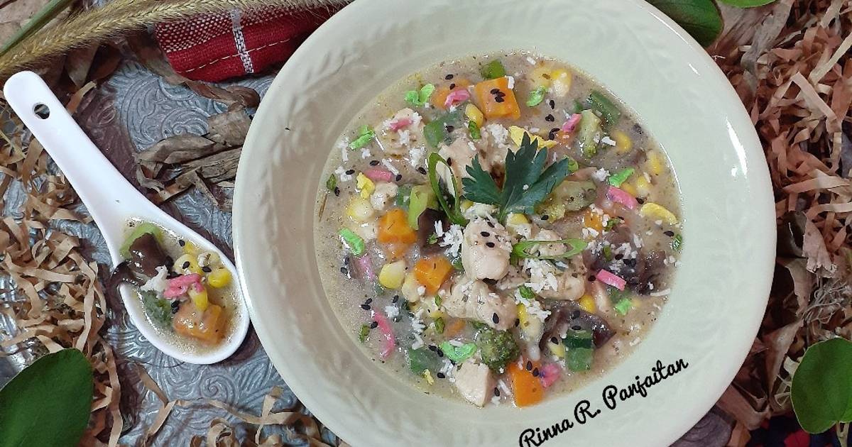 Resep Sup Sayuran Ceria (MPASi Anak Usia 1 Tahun) oleh Rinna