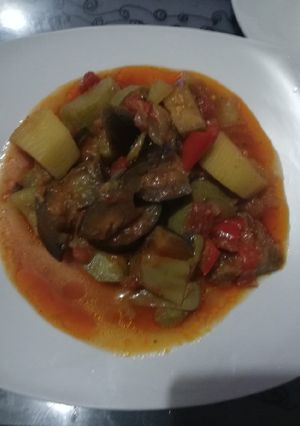 Φωτογραφία της συνταγής Μπριάμ στη γάστρα 🍆🥒🌶️🍅🥔
