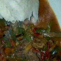 Beef Stew with Ugali A picture of Beef Stew with Ugali.