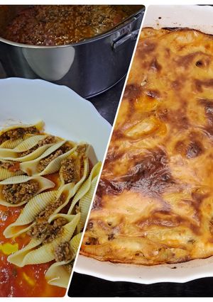 Φωτογραφία της συνταγής Κοχύλια γεμιστά με κιμά, τριμμένο τυρί και μπεσαμέλ!!
