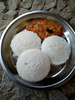 A picture of Idli Savoury steamed Rice Cakes#boiledsnacks.