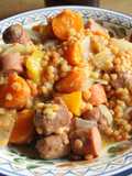 Lentejas naranjas rocanrrolleadas y pan pa panchos