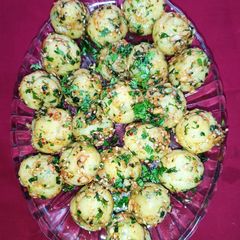 A picture of Chilli Garlic Potato (A Spicy Korean Snack).