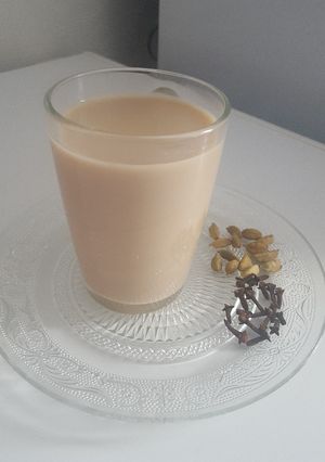 A picture of Red Tea with Milk, Cloves, and Cardamom.