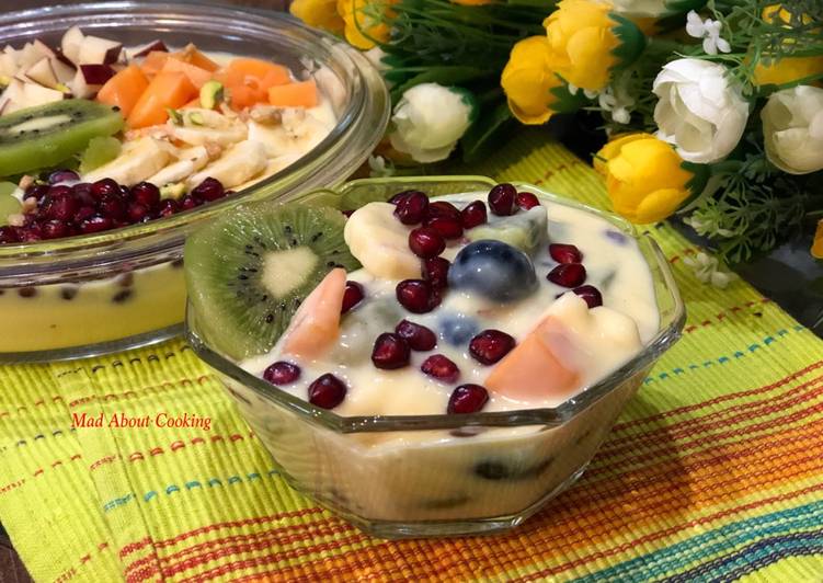 Easiest Way to Prepare Perfect Mixed Fruit Custard