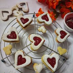 Linzer Cookies A picture of Linzer Cookies.