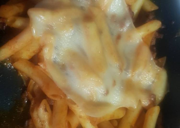 Macarrones con carne picada