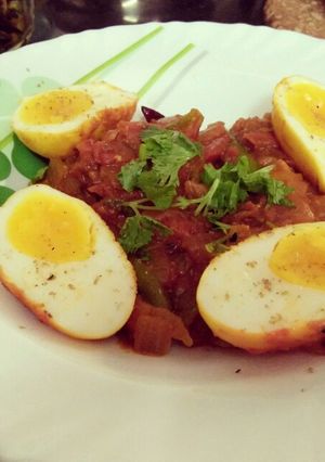 A picture of Egg dry masala.