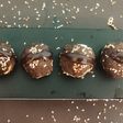 Chocolate sesame wheat ladoo