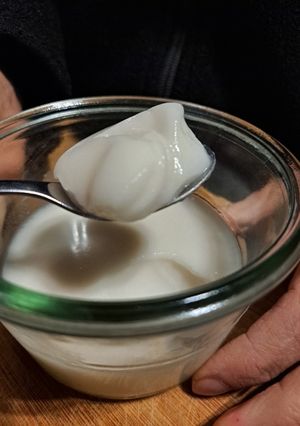 Une photo de Yaourt lait de coco