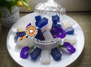 Gambar dessert bunga telang