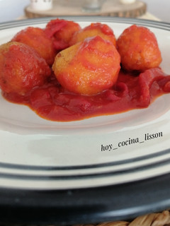 Una foto de Albóndigas de calabaza y queso