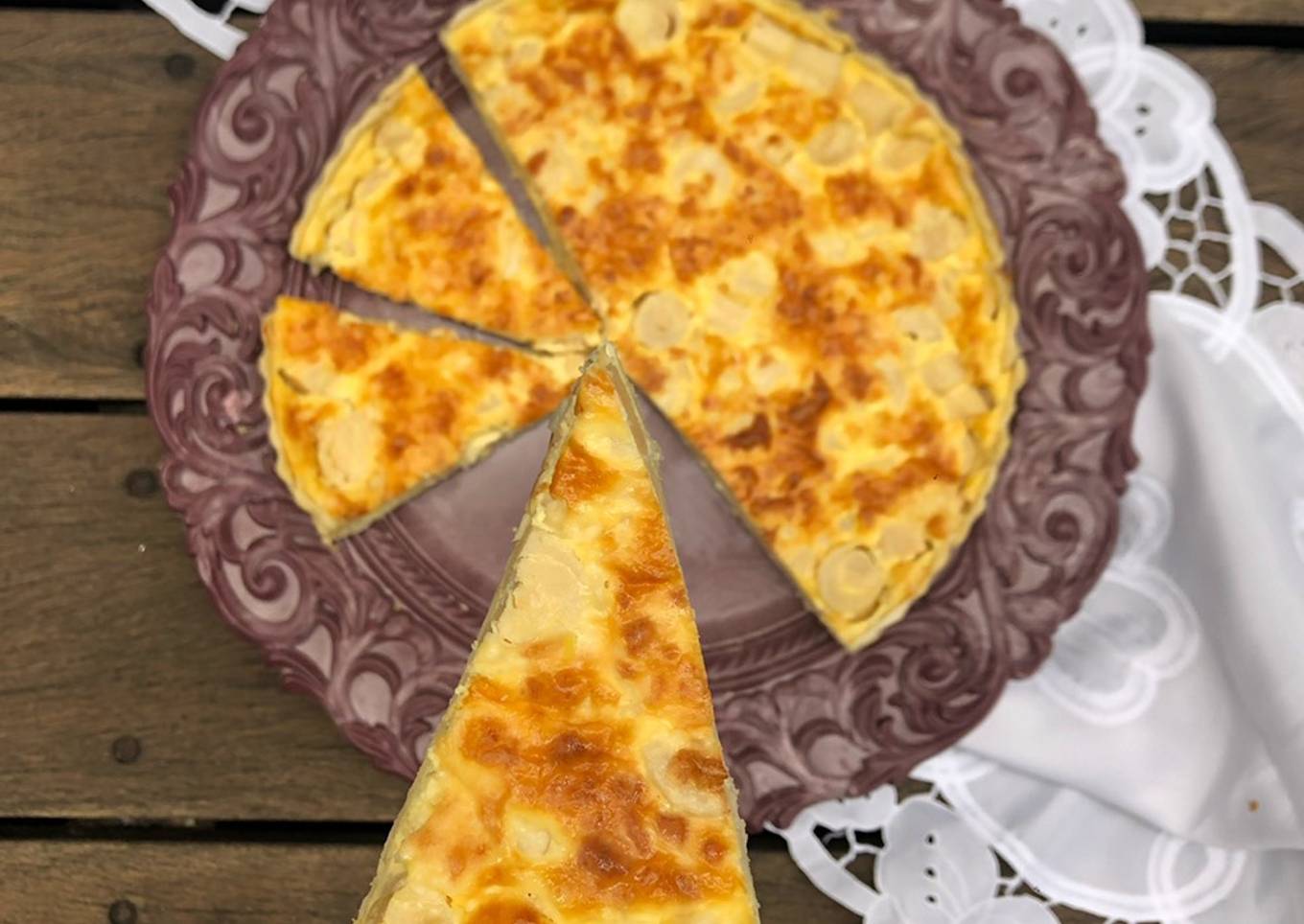 Quiche de palmitos