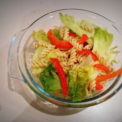 A picture of Green-n-Red Pasta Salad.