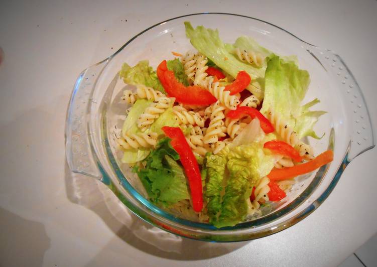 Steps to Make Ultimate Green-n-Red Pasta Salad
