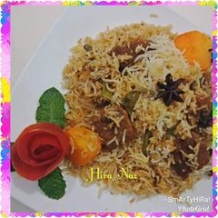 A picture of #Beef #Biryani!! 💜 #KokaBandCookpad.