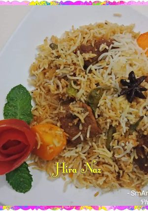 A picture of #Beef #Biryani!! 💜 #KokaBandCookpad.
