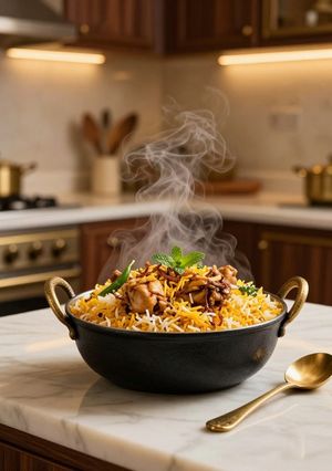 A picture of Hyderabadi Chicken Biryani Recipe | Restaurant Style Dum Biryani for Home, Shop & Online Selling.