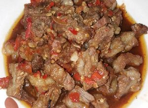 Foto resep Oseng mercon tetelan daging ala jogja #bikinramadhanberkesan
