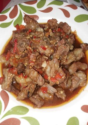 Foto resep Oseng mercon tetelan daging ala jogja #bikinramadhanberkesan